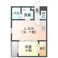 アークス八田の物件間取画像